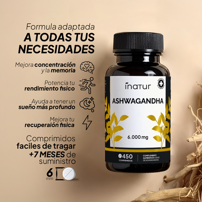 Ashwagandha Alta Potencia - 6.000 mg