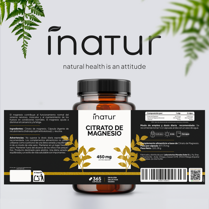 Citrato de Magnesio 450 mg