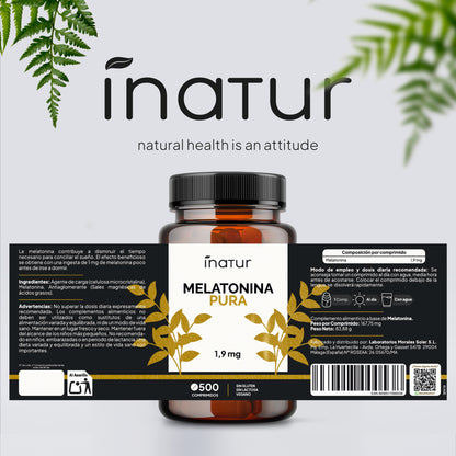 Melatonina 1,9 mg PURA - 500 Comprimidos